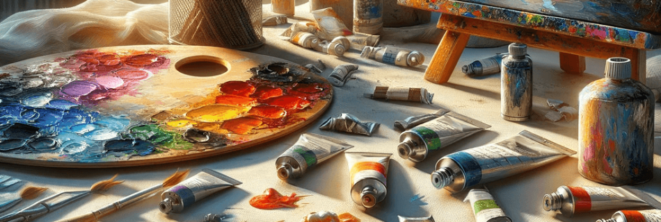 piece pinceaux tableau peinture