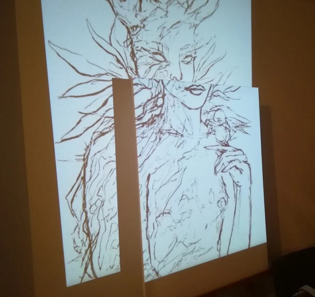 démonstration projection dessin
