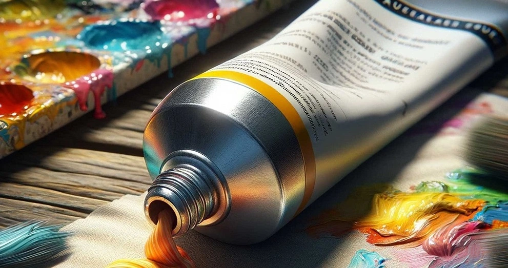 tube peindre peinture