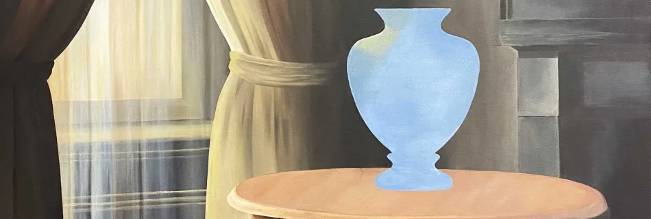 Image de la toile avec le vase