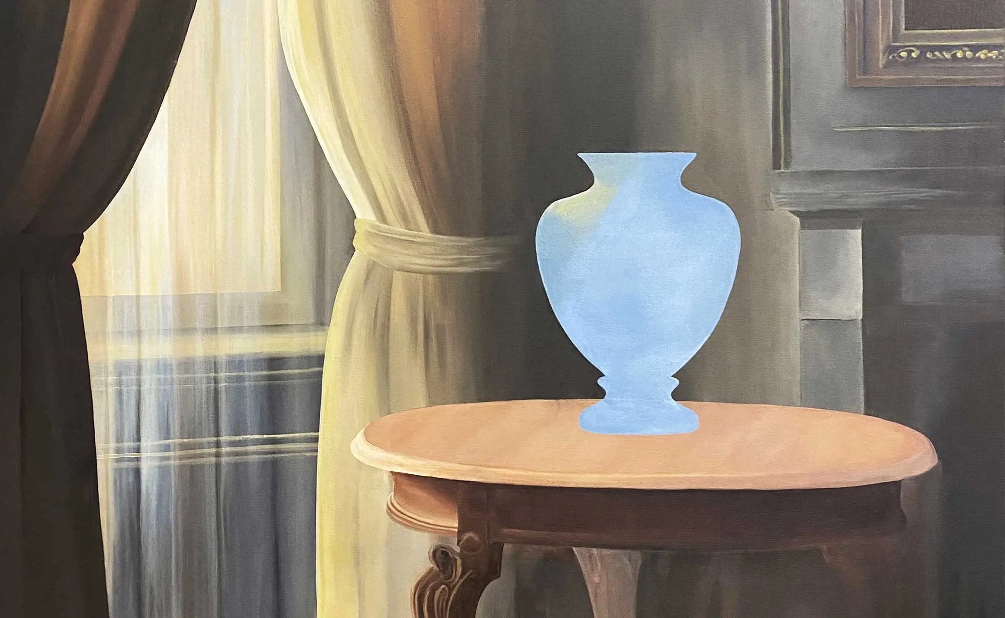 Image de la toile avec le vase