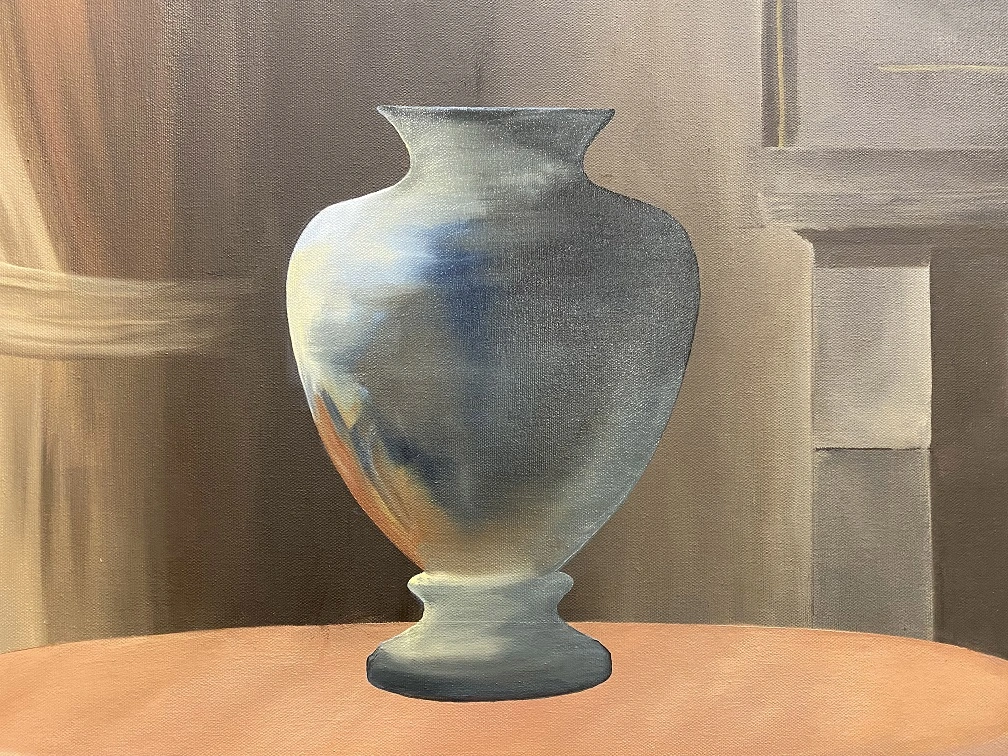 Lumière et ombre sur un vase